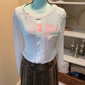 White shirt with opening